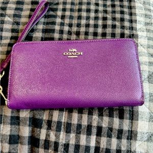 Coach Purple Wallet